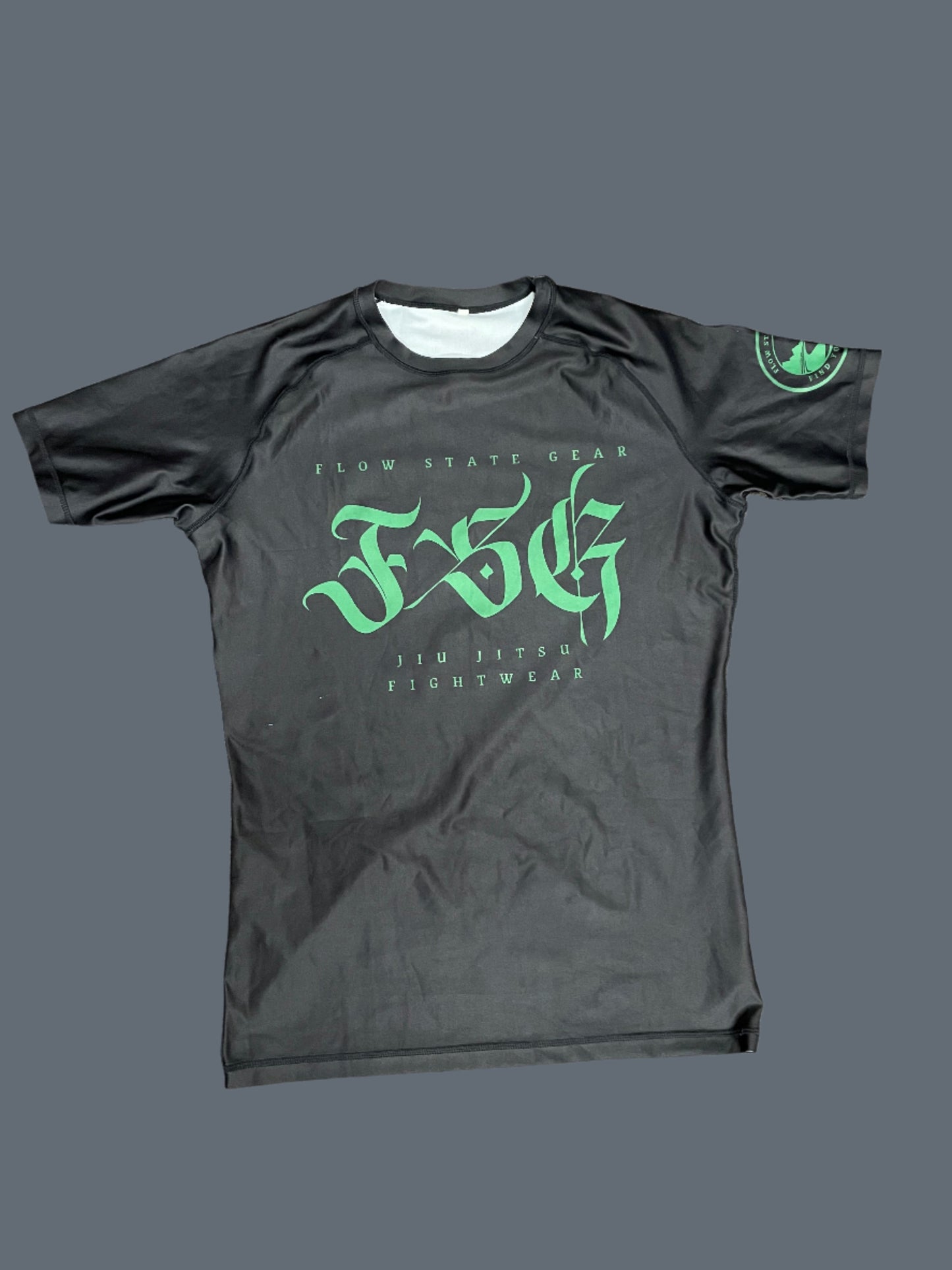 Flow State Athletic Fit Rash Guard - Obsidian