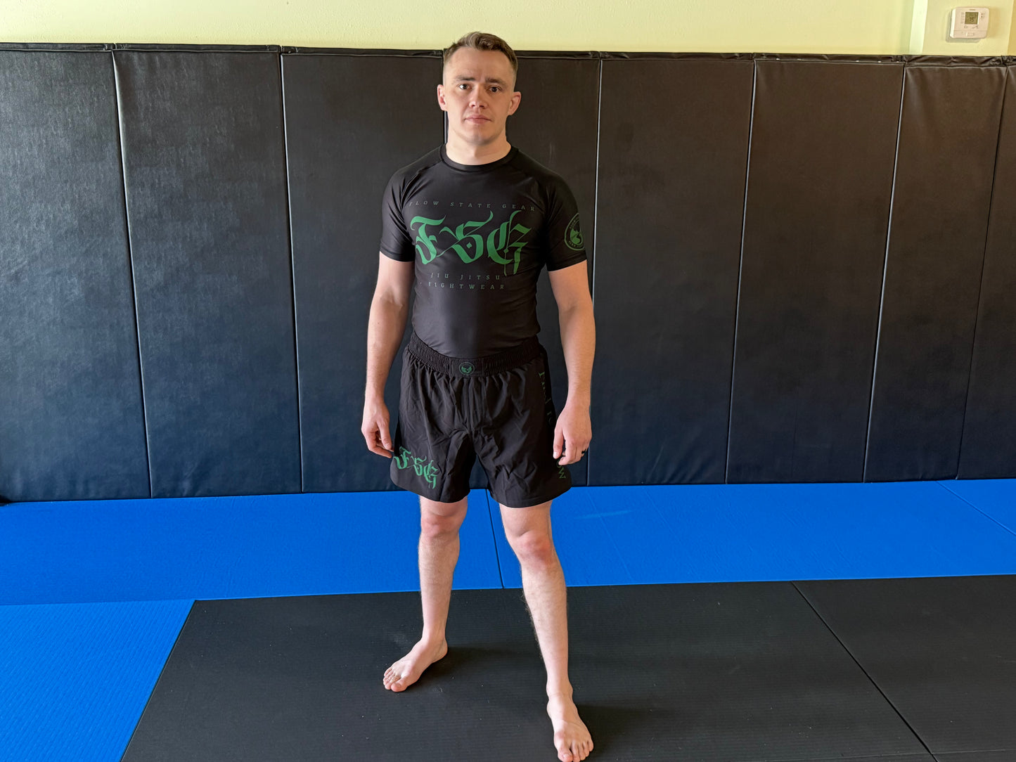 Obsidian Rash Guard and Shorts Combo