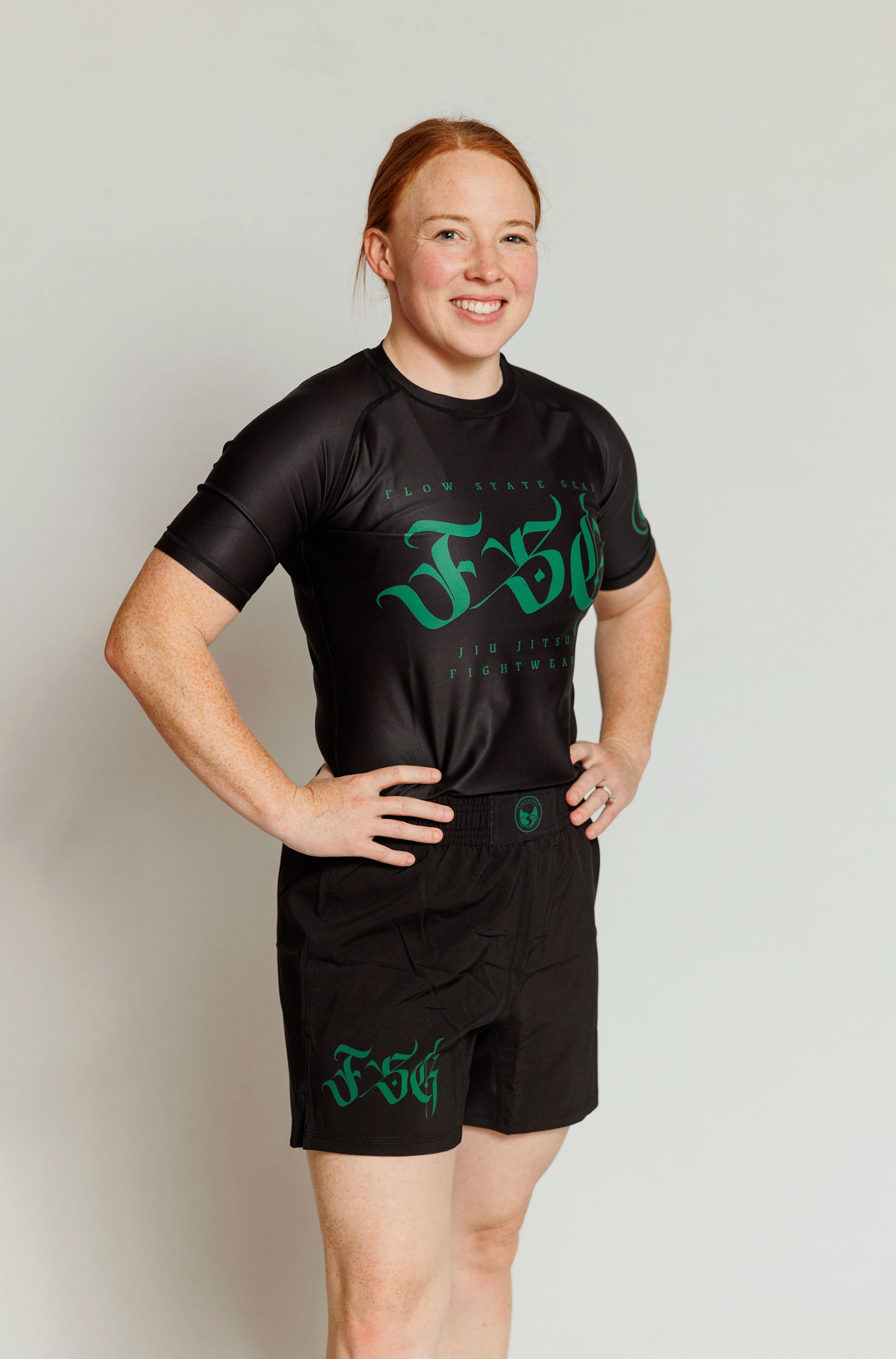Obsidian Rash Guard and Shorts Combo